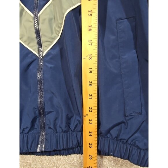 Vintage US Air Force Academy Hooded Windbreaker Jacket Prep School USA Made Sz M - Picture 4 of 14